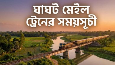 ঘাঘট মেইল ট্রেনের সময়সূচী