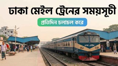 ঢাকা মেইল ট্রেনের সময়সূচী