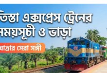 তিস্তা এক্সপ্রেস ট্রেনের সময়সূচী ও ভাড়া