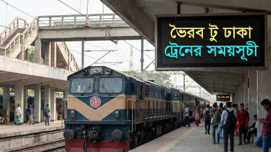 ভৈরব টু ঢাকা ট্রেনের সময়সূচী