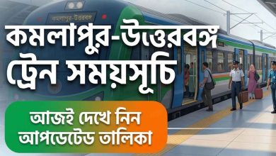 কমলাপুর থেকে উত্তরবঙ্গের ট্রেনের সময়সূচি